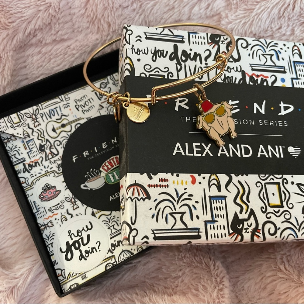 Alex and Ani Gold Bracelet with Turkey Charm